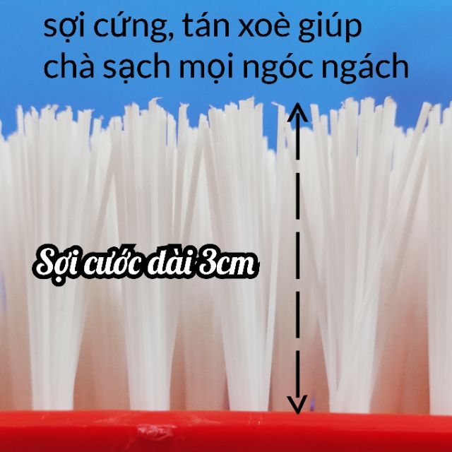 Cây chà sàn nước cán 34cm - Dụng cụ vệ sinh sàn nước (giao màu ngẫu nhiên)