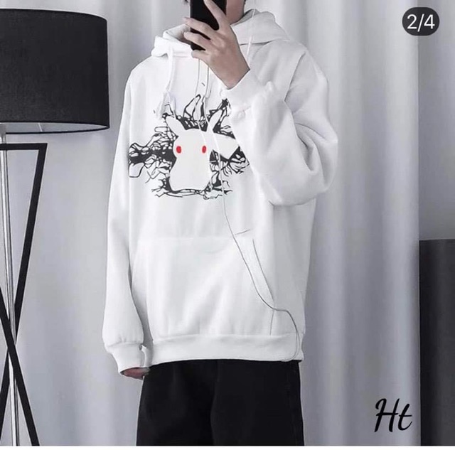 Áo hoodie phản quang 7m mèo sét H2Q877