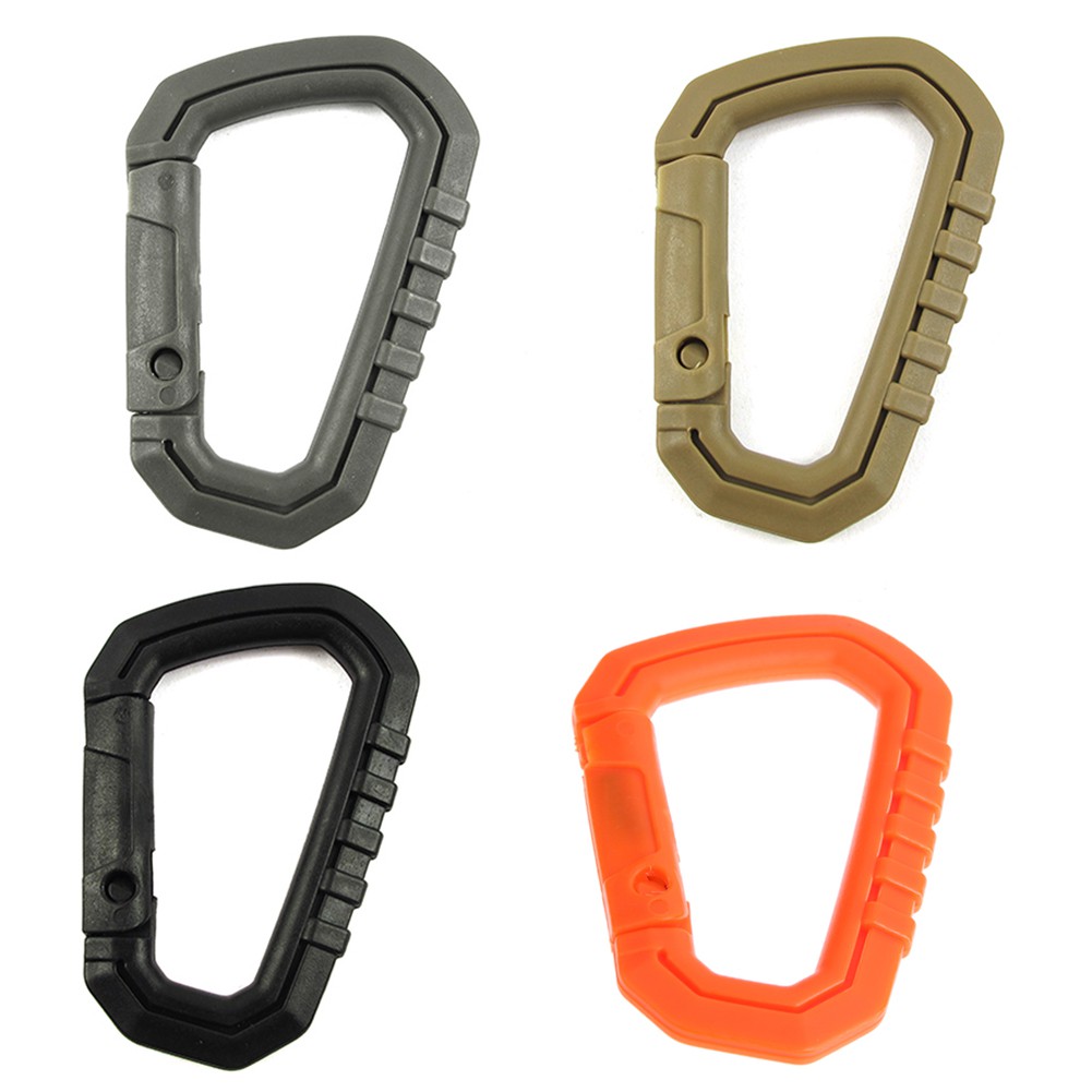 Móc khóa carabiner hình chữ D dùng khi leo núi