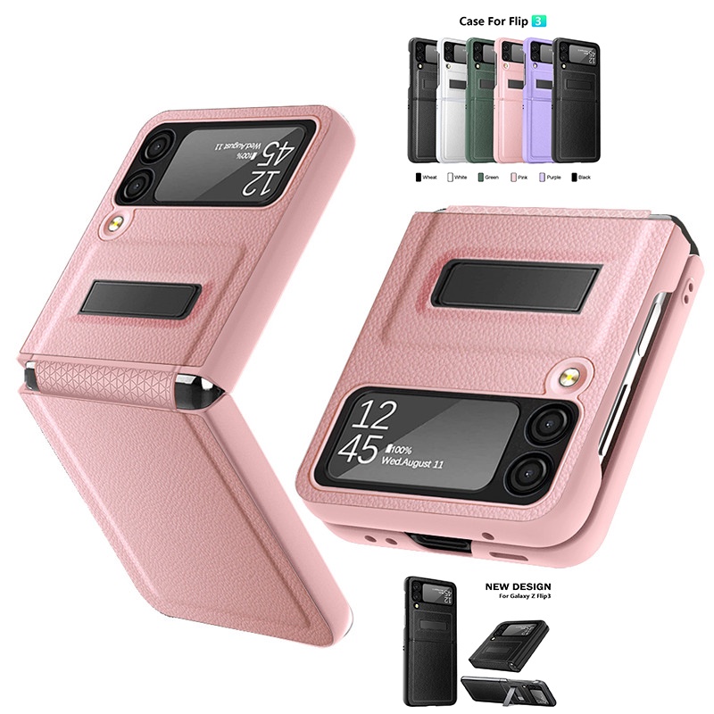 Ốp Điện Thoại TPU PC Bảo Vệ Toàn Diện Có Giá Đỡ Dạng Gập Cho Samsung Galaxy Z Flip 3 Flip 3