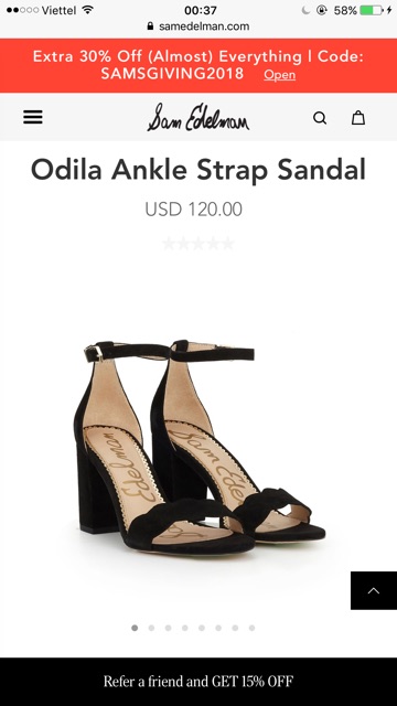 Sandal gợn sóng SAM & DELMAN