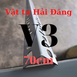 Cây sắt v lỗ, v3 - dài 70,sắt bắt kệ,thanh sắt v lỗ