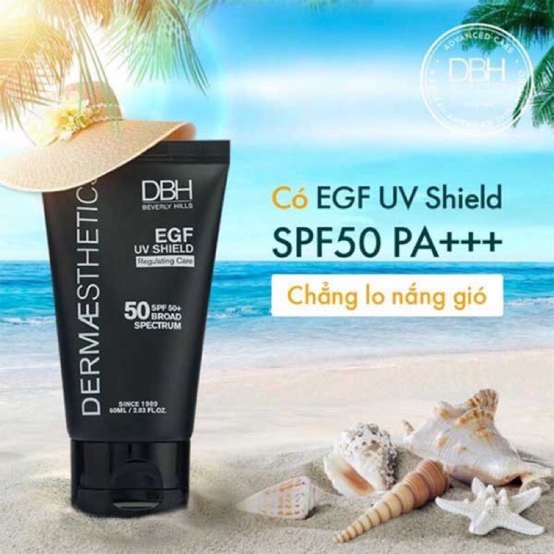 Kem Chống Nắng DBH 60ml SPF50+ PA+++, EGF Chất Tăng Trưởng Biểu Bì Da - 60ml [ Auth - USA ]