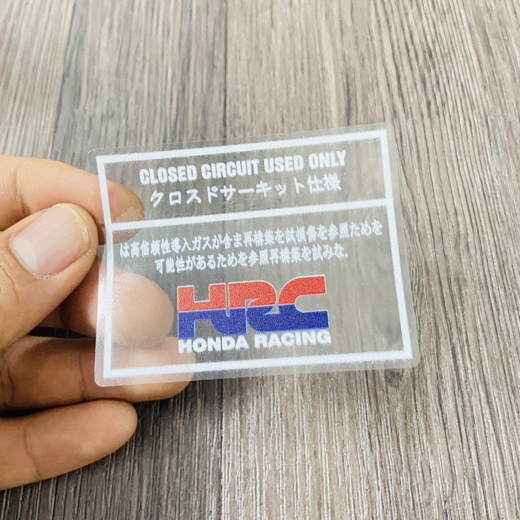 TEM UV DÁN TRANG TRÍ XE MẪU HRC SIÊU ĐẸP