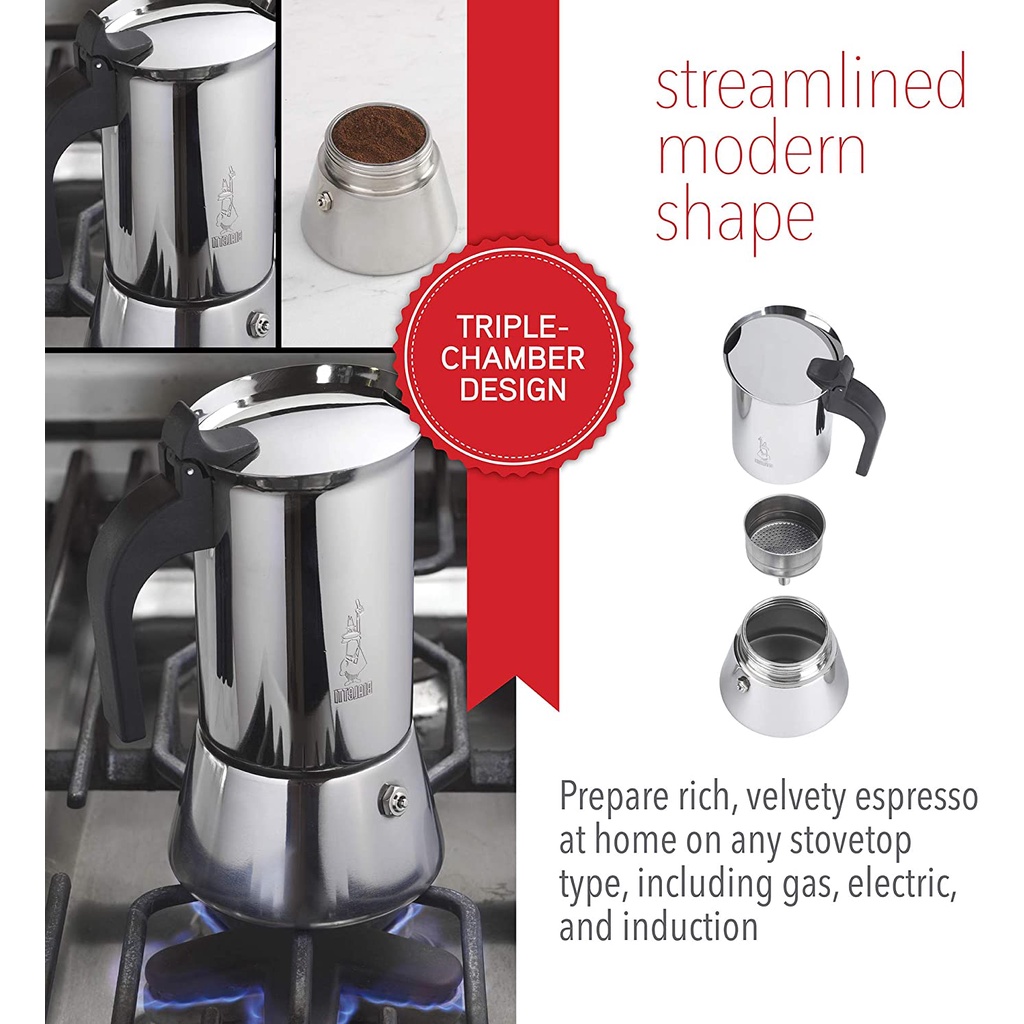 Ấm Pha Cà Phê BIALETTI  Venus 4,6 Cups - Chính hãng Bialetti