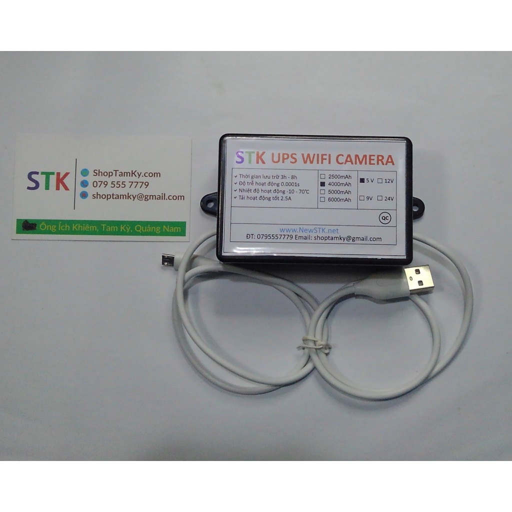 UPS 5V Nguồn dự phòng camera 5V - STK