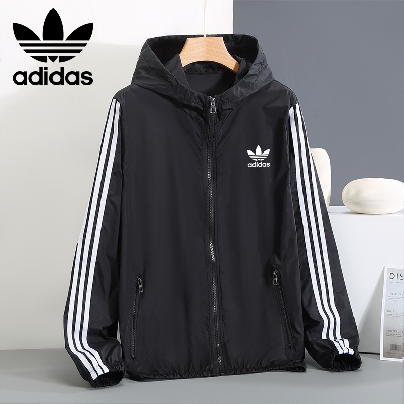 Adidas Áo Khoác Thể Thao Siêu Nhẹ Thoáng Khí Cho Nam Nữ
