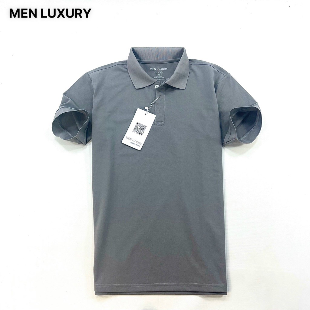Áo thun Polo nam cổ bẻ MEN LUXURY vải cá sấu Cotton xuất xịn, Áo Polo trơn chuẩn form,sang trọng-lịch lãm | BigBuy360 - bigbuy360.vn