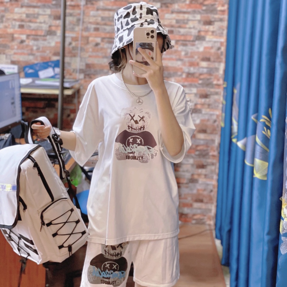 FREESHIP [ Sản Phẩm Mới ] Bộ đồ hè đôi GẤU KWAS unisex nam nữ siêu cấp, Chất cotton lạnh