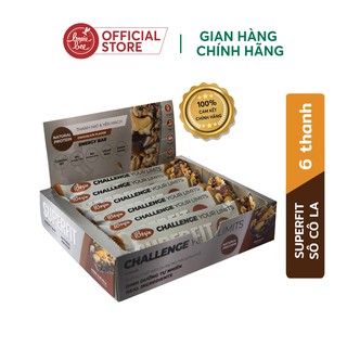 [BÁNH ĂN KIÊNG GIẢM CÂN] Hộp 6 Thanh SUPERFIT -Bánh Ăn Sáng Ngũ Cốc Yến Mạch  -  Chocolate Energy - Hộp 6 gói x 45g