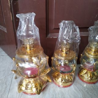 Đèn dầu kim sa thủy tinh cao cấp