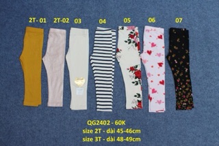 Quần legging OldNavy từ 3T - 5T (12-20kg)