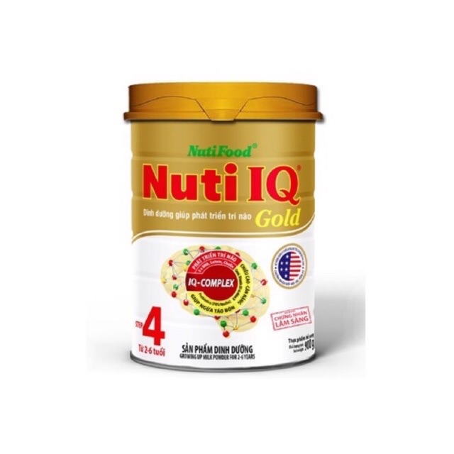 [Tặng 6 vỉ IQ pha sẵn ] Combo 6 lon sữa IQ Gold Step 4 hộp 900g