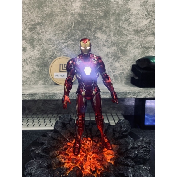 Mô hình đồ chơi Iron man người sắt mk46 mark 46, 7 inch  có đèn - zd toy Avenger