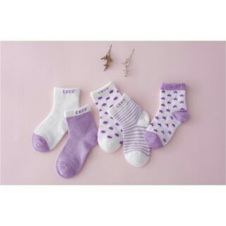 Set 5 đôi vớ chân cho bé