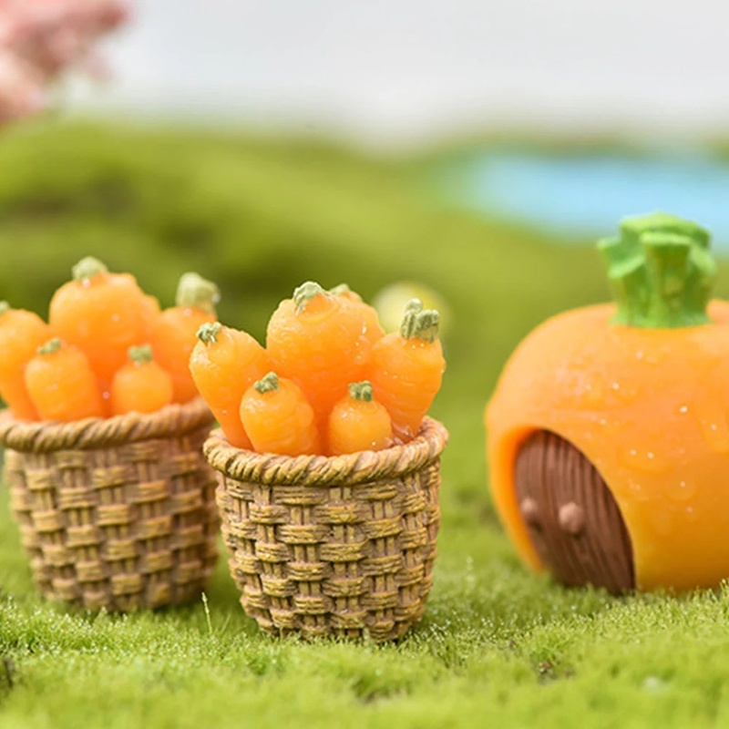 Đồ trang trí Thỏ Và Cà Rốt Hoạt Hình Mini Trang Trí Cây Thông Giáng Sinh