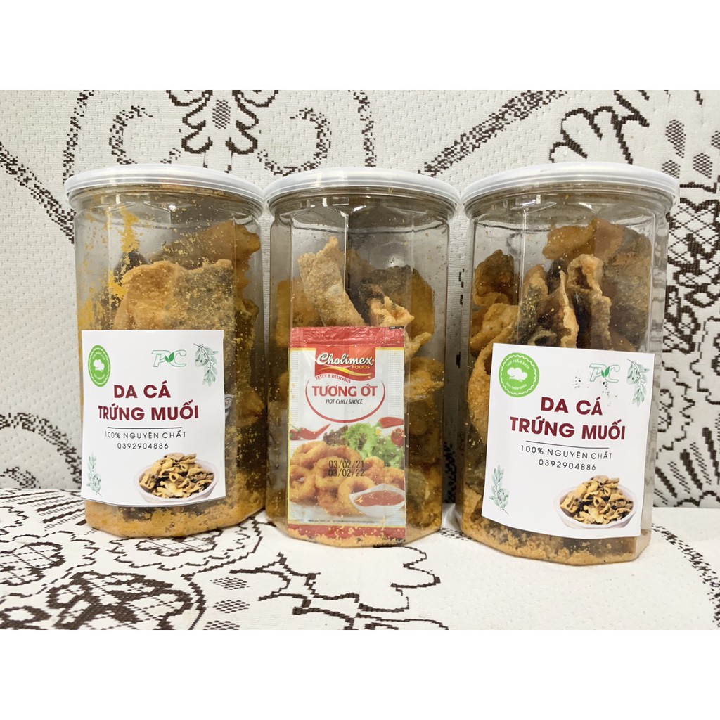 Da cá trứng muối giòn rụm siêu ngon (Tặng tương ớt chấm kèm) | BigBuy360 - bigbuy360.vn