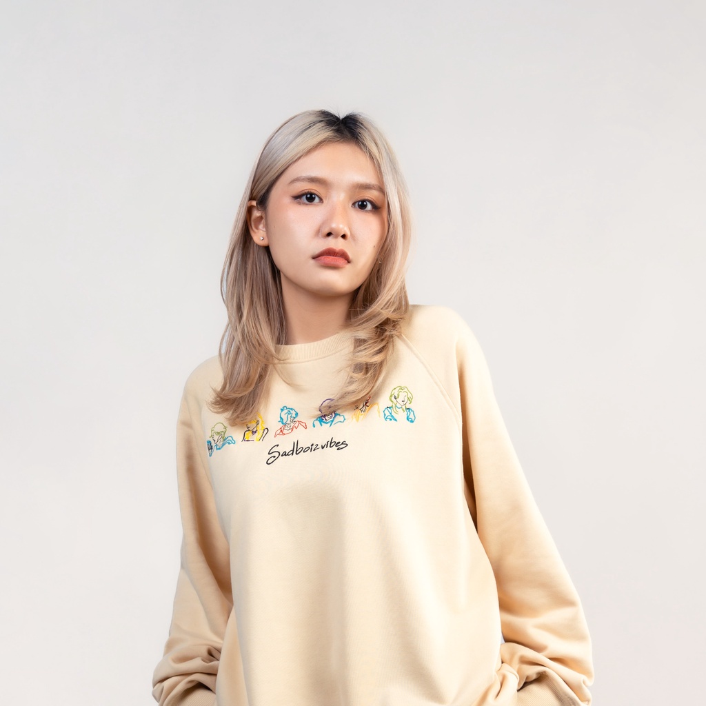 Áo sweater SADBOIZ Toss Cream