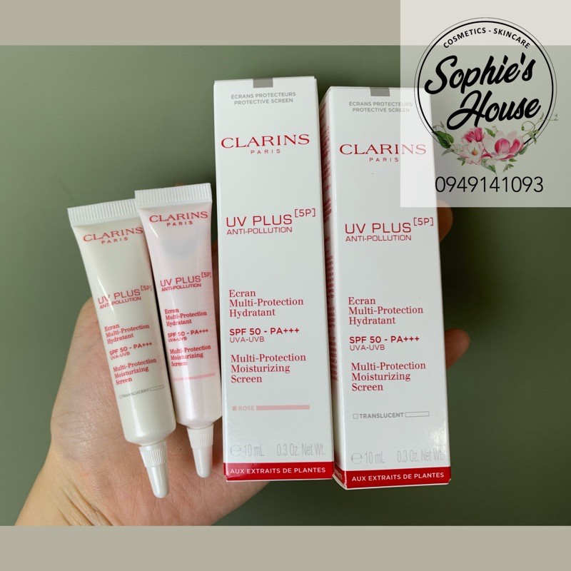 [ Mẫu mới 2021] Kem chống nắng Clarins UV Plus [ 5P ] 10ml