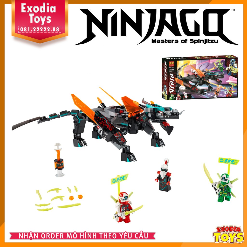 Xếp hình NINJAGO MOVIE 71713 EMPIRE DRAGON : Đế chế Rồng  - Đồ Chơi Lắp Ghép Sáng Tạo - LARI 11485