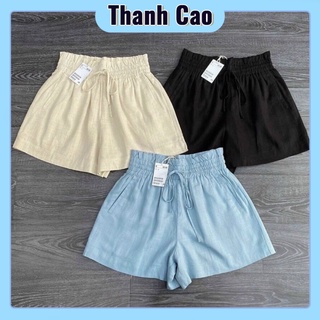 Quần short đũi ống rộng cạp chun bèo