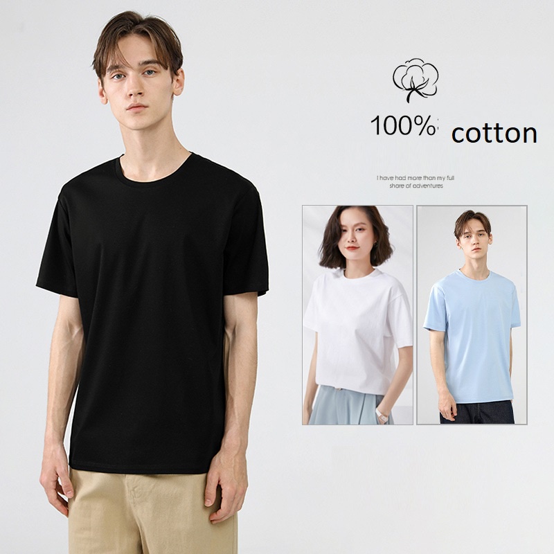 Áo thun cotton 100% Unisex form rộng mặc mát hàng đẹp có video hình ảnh