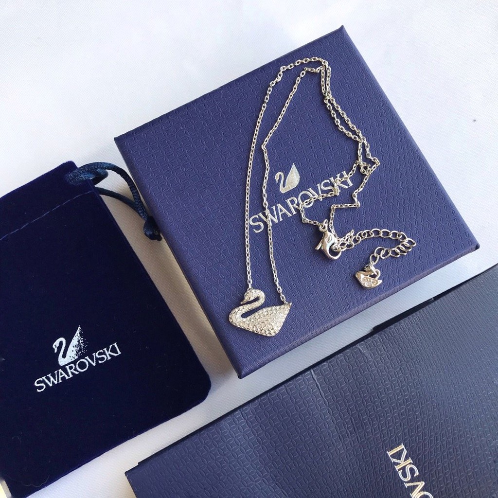 Vòng cổ Mạ Bạc 925 Mặt Thiên Nga Đính Đá Thời Trang 2023 5007735