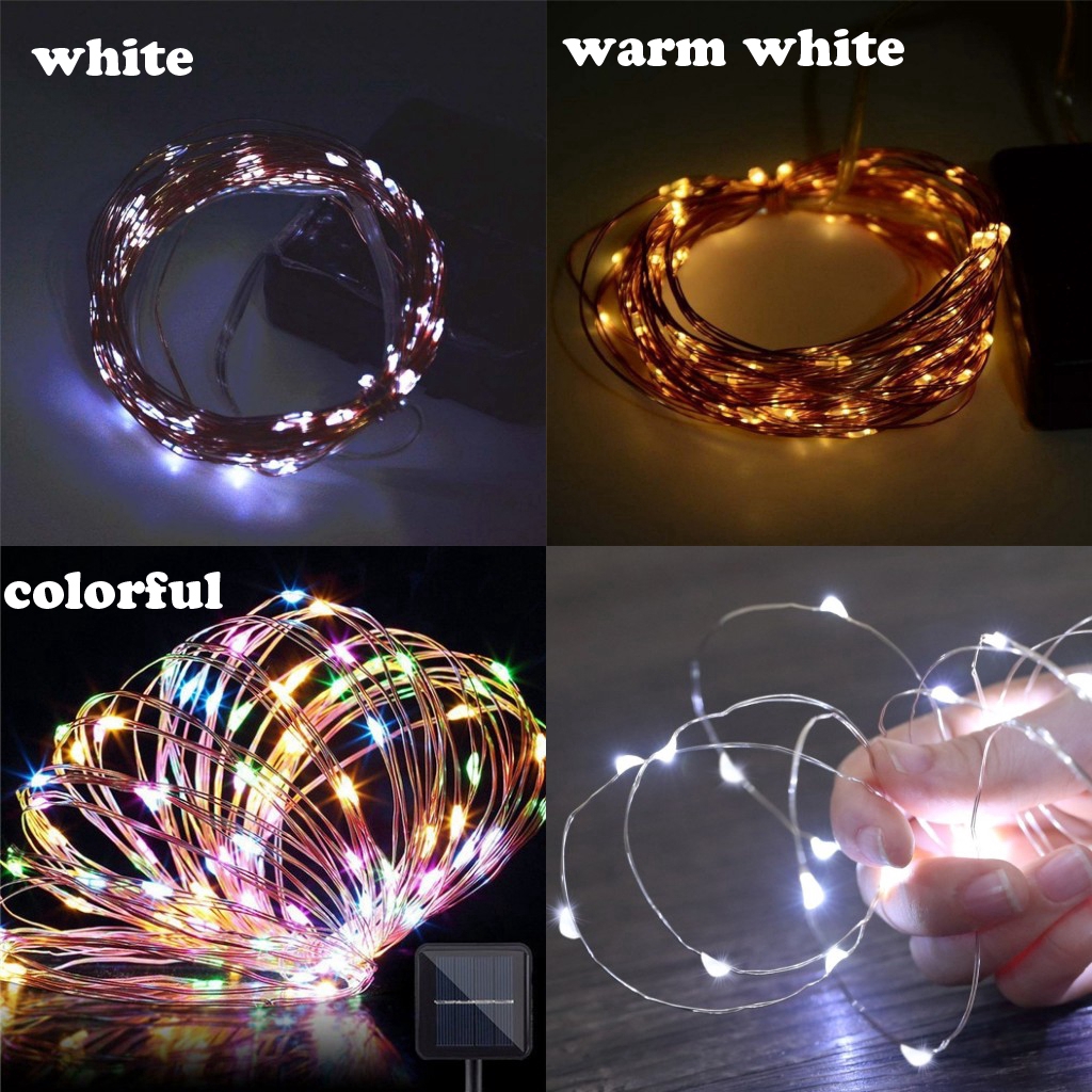 Dây đèn 100 led chống thấm nước dài 10m để trang trí ngoài trời