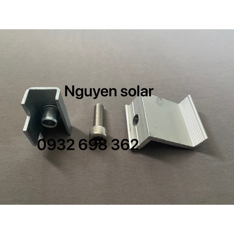 Pát kẹp biên 35 - 40 mm solar tấm pin năng lượng mặt trời dùng xà gồ, bát Z gắn mái tôn NS-EC3540K