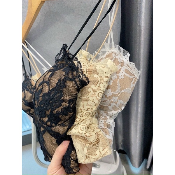 Set Áo Croptop Caro Nơ Ngực + Quần Tầng Gân