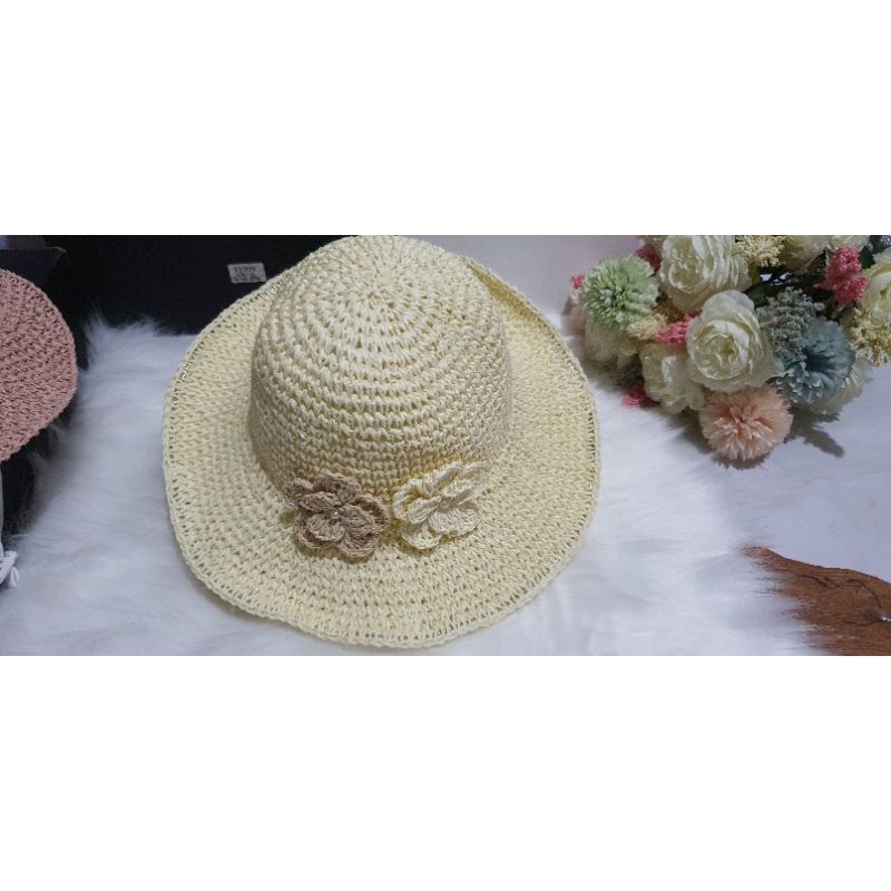 Mũ cói đi biển - Mũ đôi mẹ và bé