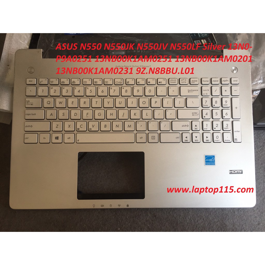 vỏ mặt C ASUS N550 N550JK N550JV N550LF