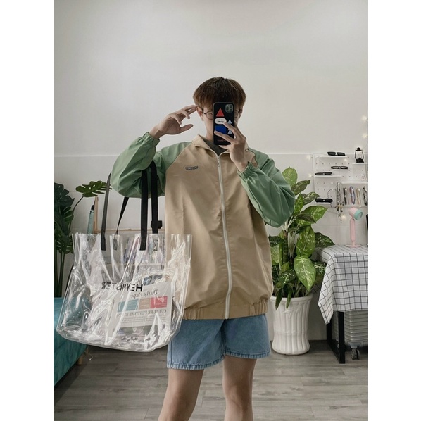 ÁO KHOÁC DÙ 2 LỚP RECORDS FORM UNISEX NAM NỮ  (kèm ảnh thật)