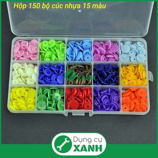 Hộp 150 bộ cúc nhựa dành cho kìm bấm cúc
