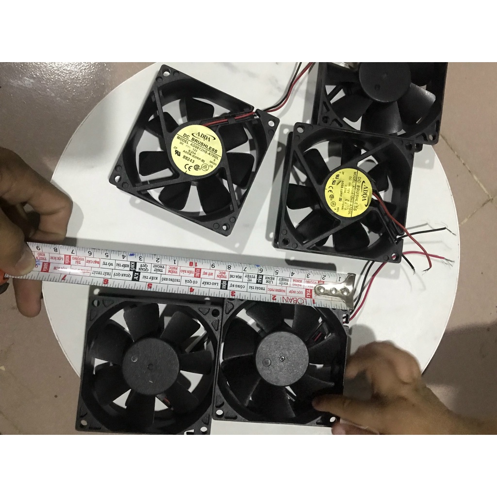 Quạt tản nhiệt 12v tản nhiệt chip led kích thước 80x80x1.5mm, làm mát, đèn chế thuỷ sinh
