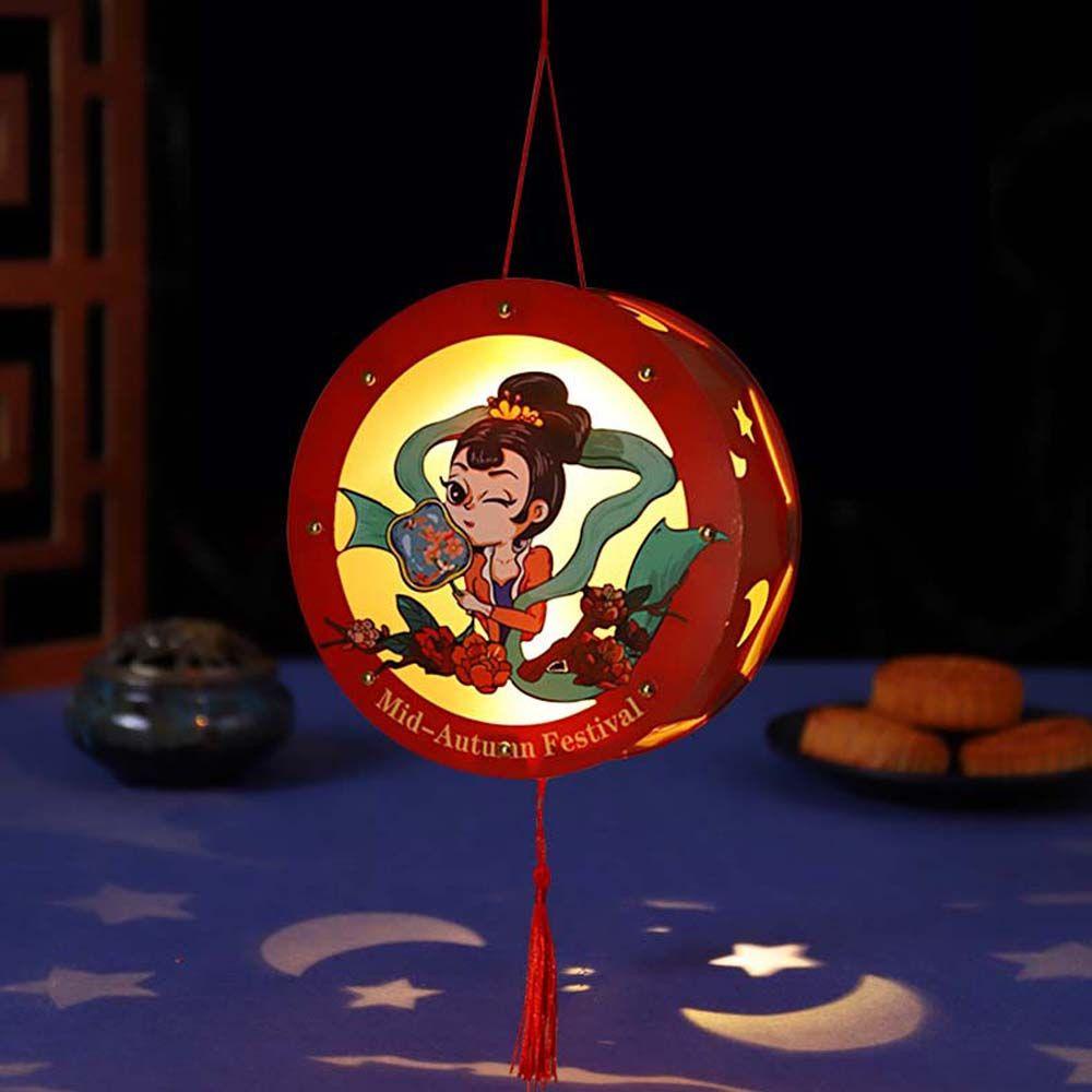 YIYU Lồng Đèn Trung Hoa Thủ Công Hình Thỏ Bunny Dễ Thương Cho Bé