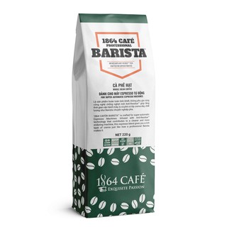 220g Cà Phê Nguyên Hạt Không Dầu, Không Bơ Chuyên Dùng Cho Máy Espresso Hoàn Toàn Tự Động  - 1864 CAFÉ® Professional Bar