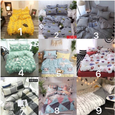 Bộ Chăn Ga Gối Cotton Poly Nhập Mẫu Mẫu 02