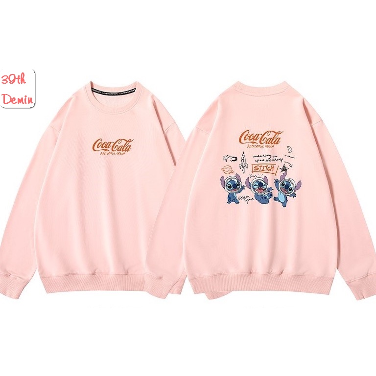 Áo nỉ COCACOLA phong cách Hip Hop graffiti  sweater unisex Form rộng Free Size