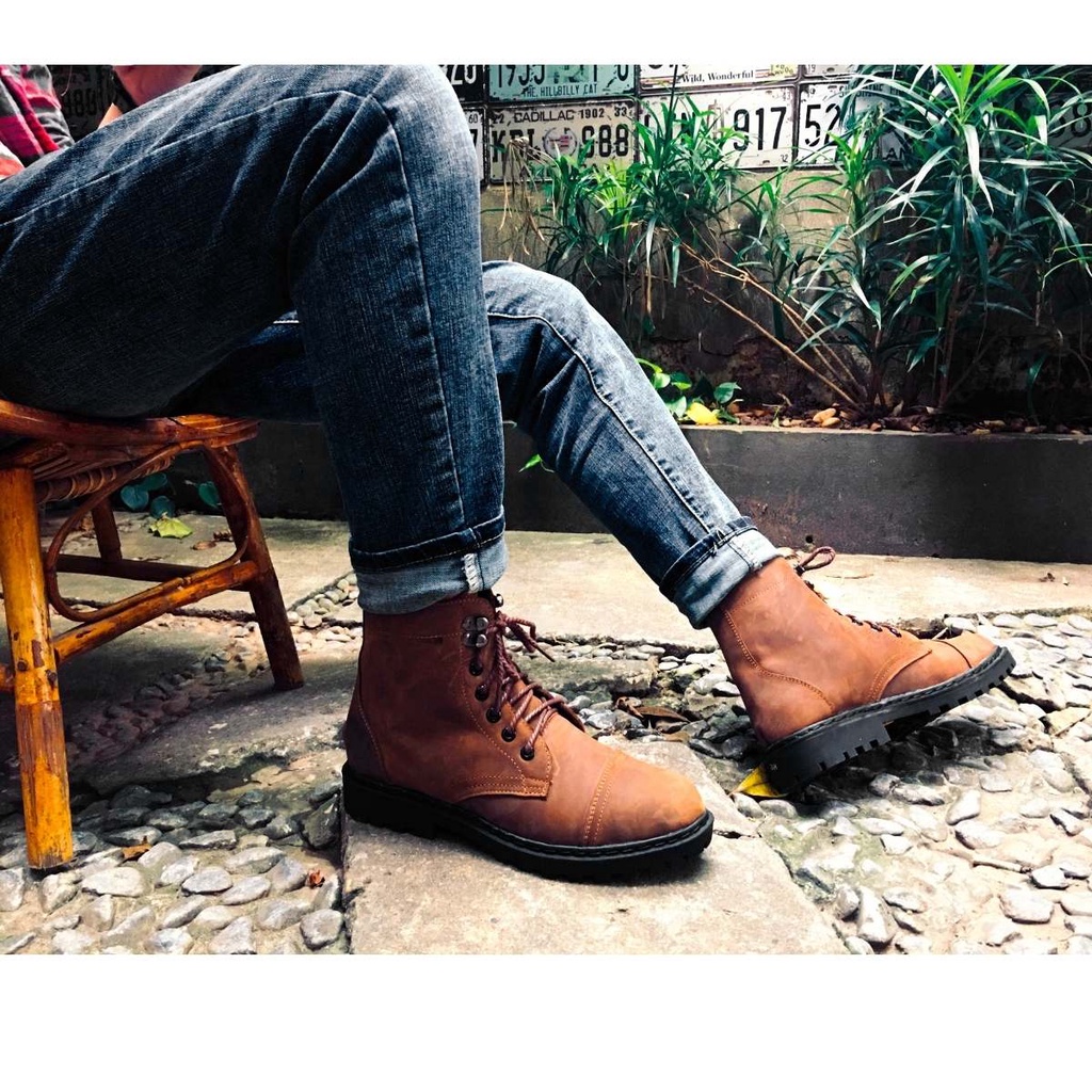 Giày Boots Doc.058 Crazy Horse da bò sáp ngựa | WebRaoVat - webraovat.net.vn