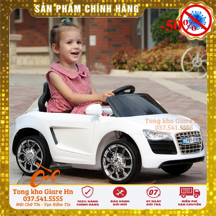 Xe ô tô điện trẻ em giá rẻ FEY 5189, Xe ô tô điện giá rẻ cho bé, Có điều khiển từ xa và tự lái, có nhạc đèn