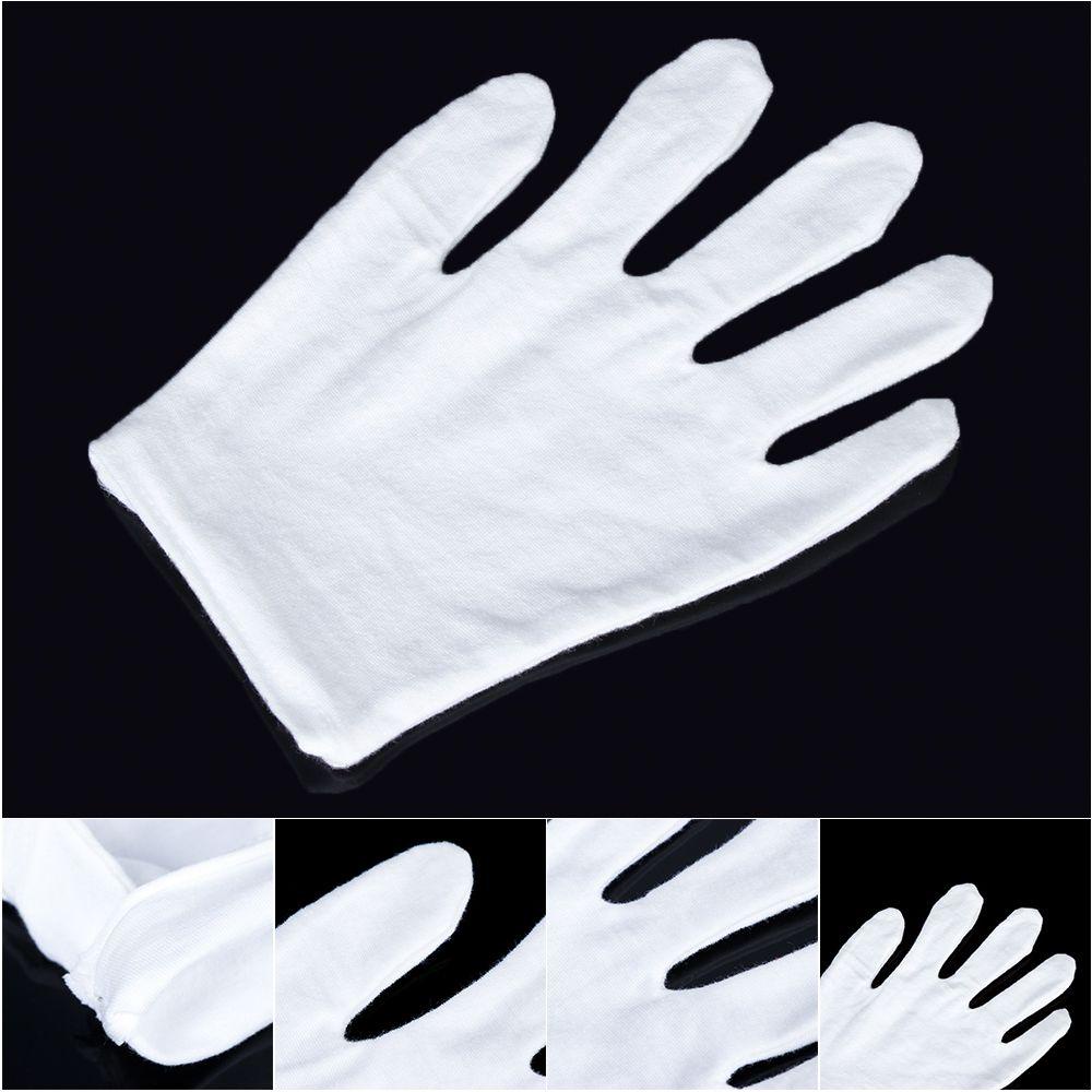 Găng Tay Cotton Trắng Mềm Mại Dùng Dưỡng Ẩm Làm Đẹp