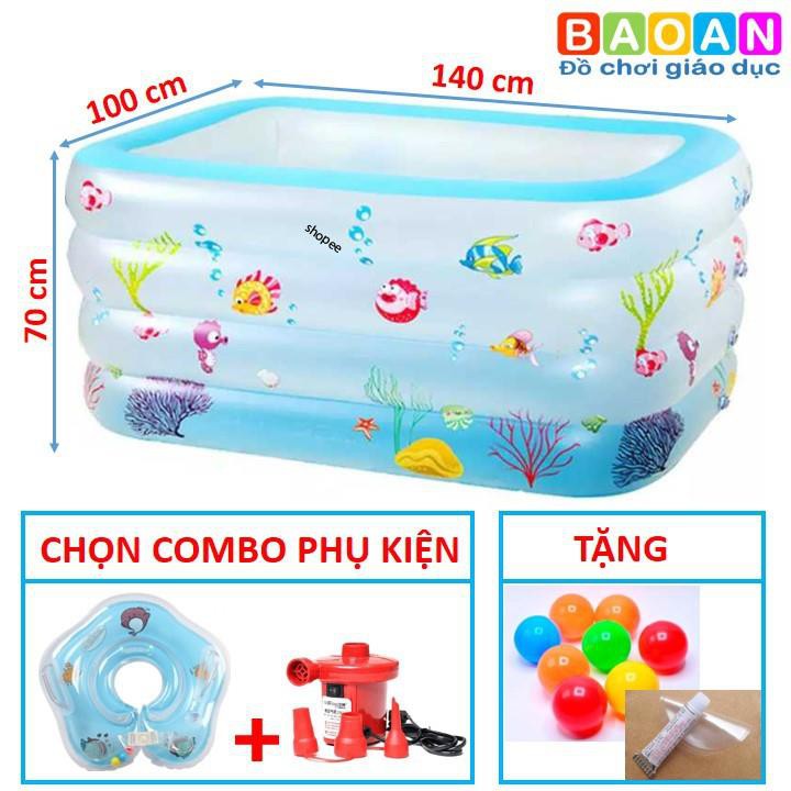 Bể bơi 4 tầng 1m4 thành cao 70 cm