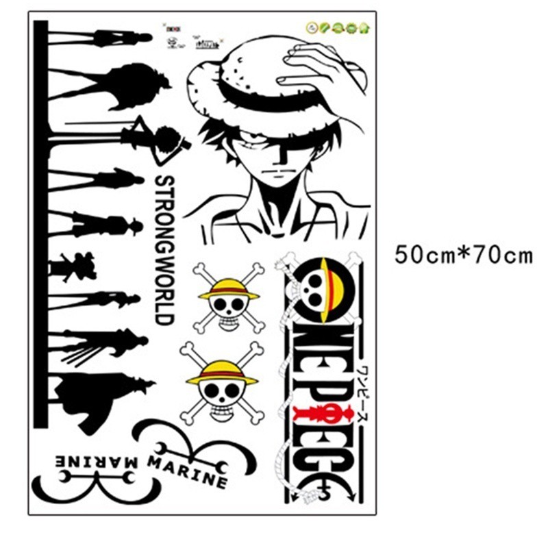 Decal dán trang trí hình One Piece 150 X 65cm | BigBuy360 - bigbuy360.vn