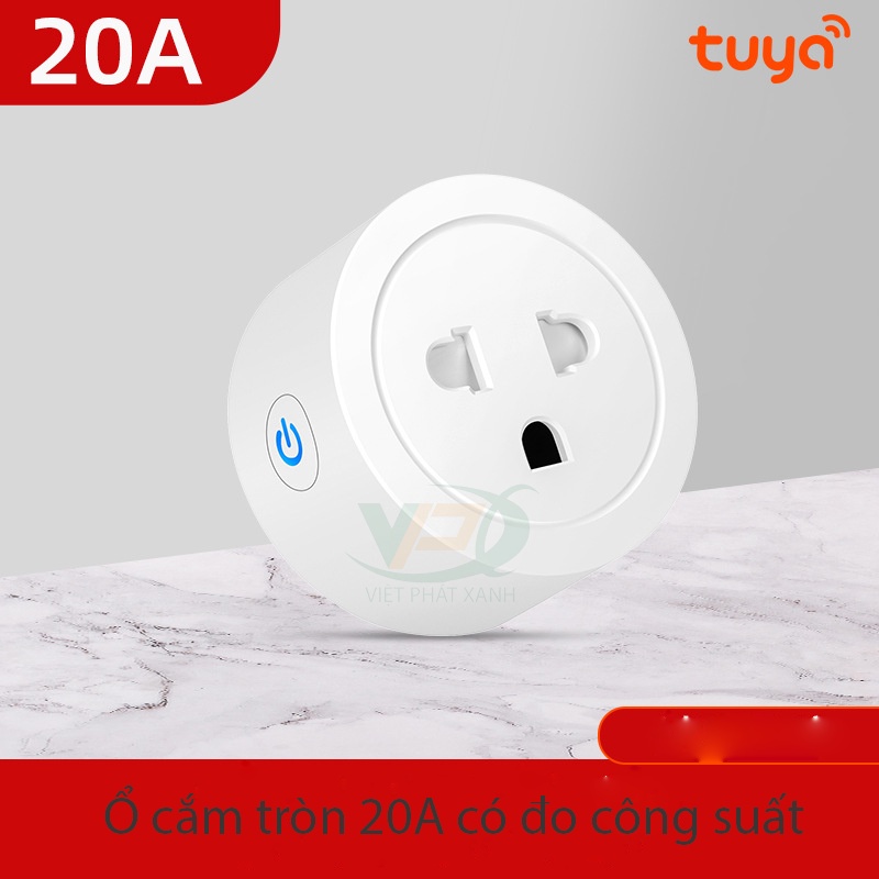 Ổ cắm thông minh wifi Tuya Smartliffe 10A/16A/ đo công suất