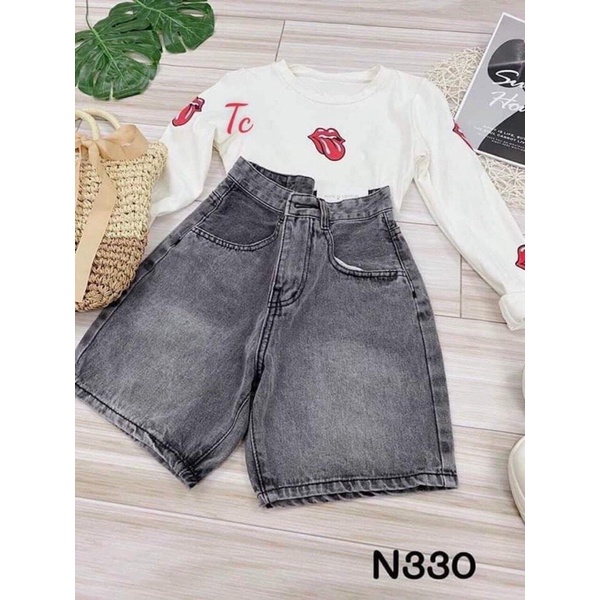 Quần sooc bò khói TC6