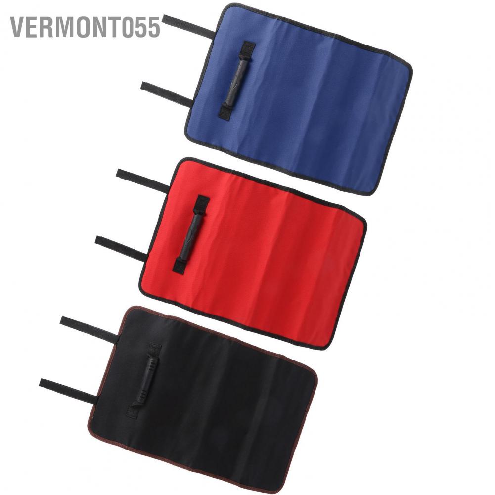 Vermont055 Multifunction Portable Reel Rolling Tools Bag Electricians Organizer Pouch Toolkit