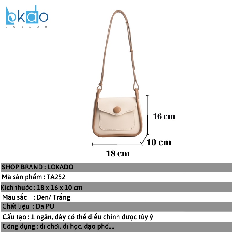 Túi xách đeo chéo nữ đẹp đi chơi thời trang Hàn Quốc da mềm HY252