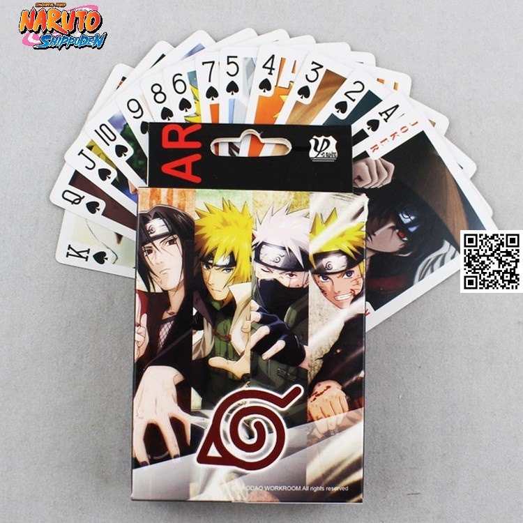 1673 Bộ bài tây 54 lá hình Anime Naruto B