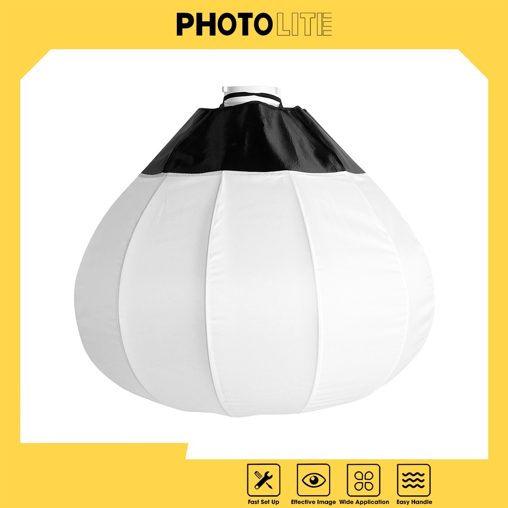 Softbox cầu china ball tròn 65 cm Photolite PA163 thao tác nhanh làm mềm ánh sáng đèn Flash/Led